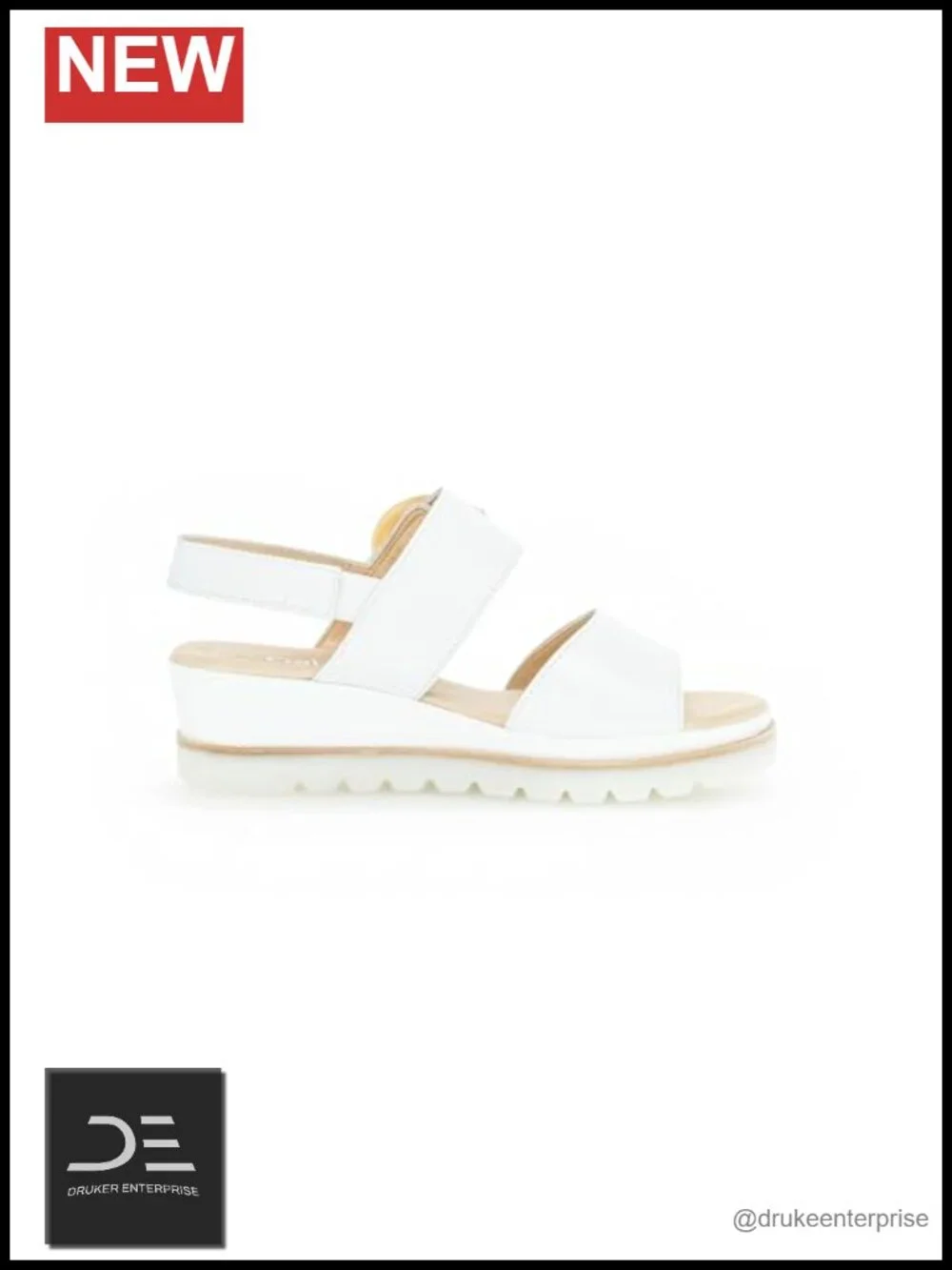 Gabor Women's 84.645 Leather Wedge Sandals Ankle Strap